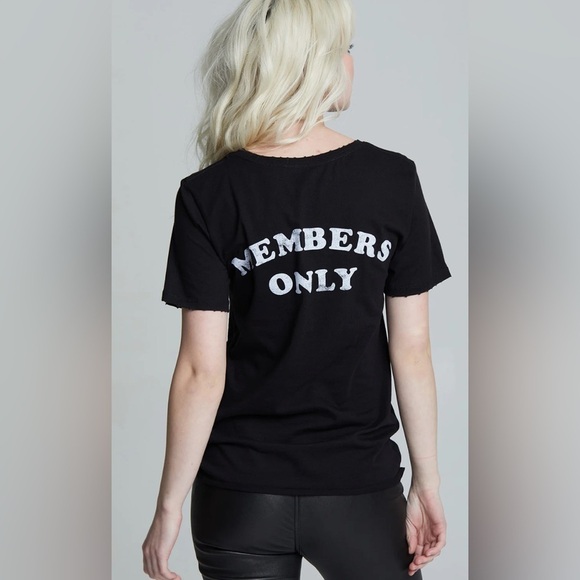 Recycled Karma brands Ramen Lover - members only - black t shirt XS - Picture 2 of 4